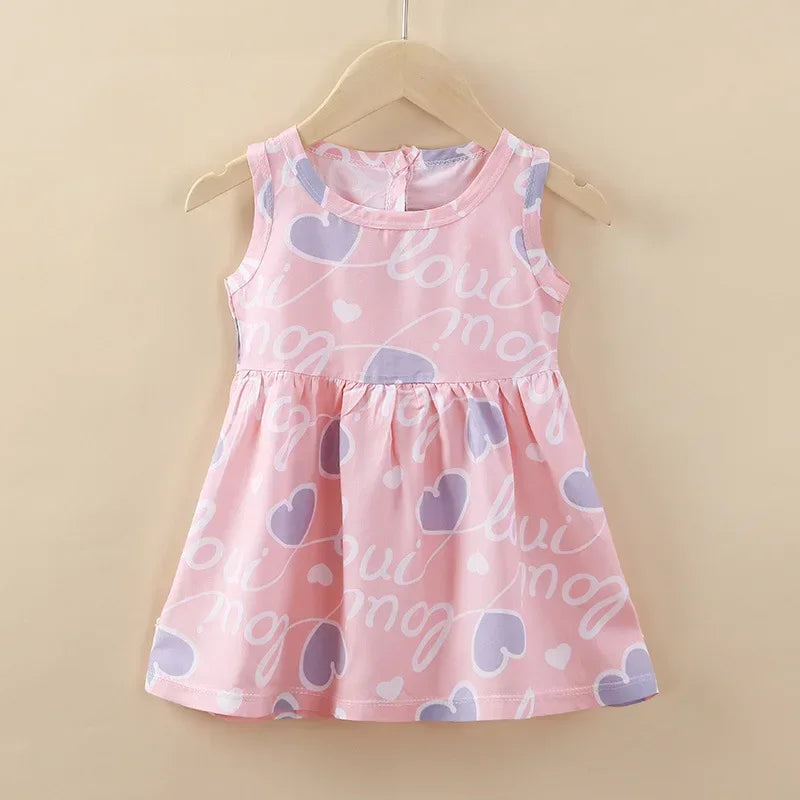 Cute Summer Children Clothing Girl Dresses Kids Dresses Clothes for Girls Party Princess Fashion Outfit Cartoon Beach Dress