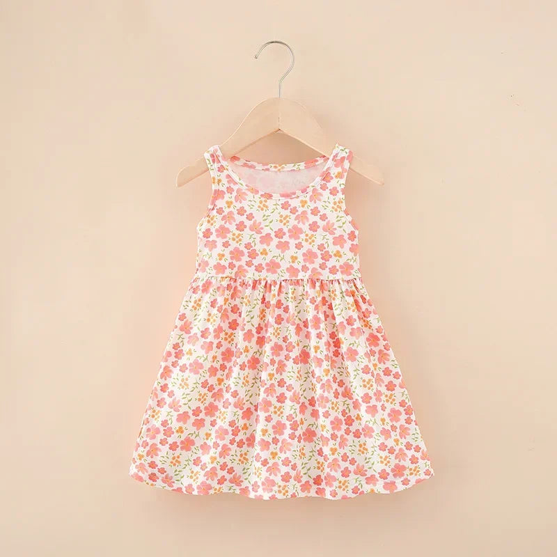 Cute Summer Children Clothing Girl Dresses Kids Dresses Clothes for Girls Party Princess Fashion Outfit Cartoon Beach Dress