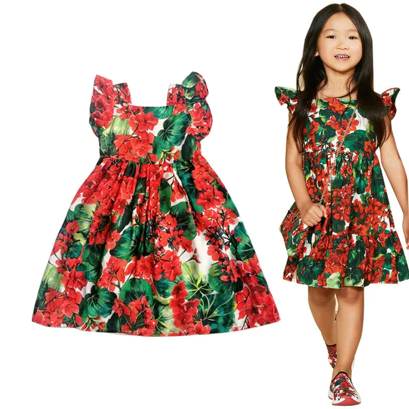 2025 European Style Kids Princess Dresses Teenage Girls Clothing Robe Enfant Fille Child Summer Vestido Party Girls Dresses